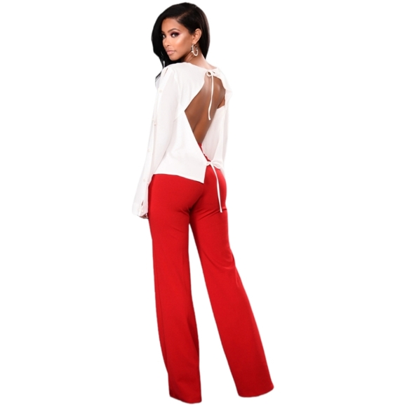 Open Back Blouse From Fashion Nova - Picture 2 of 3